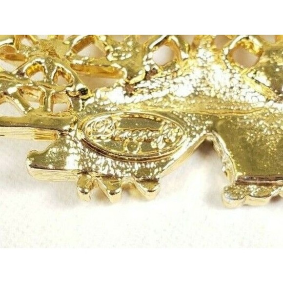 Vintage Danecraft Carnival County Fair Clear Crystal Brooch Pin - Picture 8 of 8